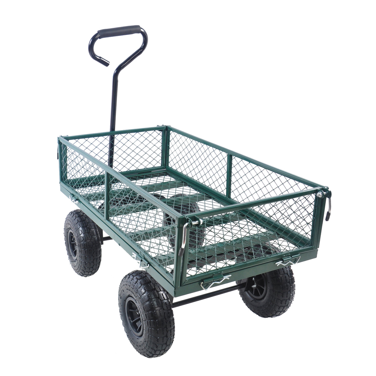 Wagon Cart Garden cart trucks make it easier to transport firewood (green) - V.I.P Digital Presence