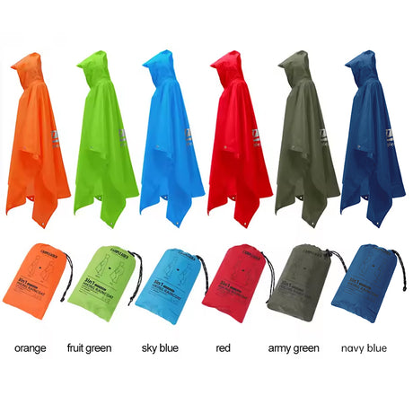 3 - in - 1 Waterproof Rain Poncho for Outdoor Use: Motorcycle, Camping, Hiking & Travel - V.I.P Digital Presence