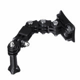 Brazo adhesivo curvo para soporte de casco de motocicleta para Xiaomi Yi 4K, GoPro Hero 8, 7, 6, 5, 4, SJCAM SJ4000, Eken H9, accesorios para cámara de acción. 