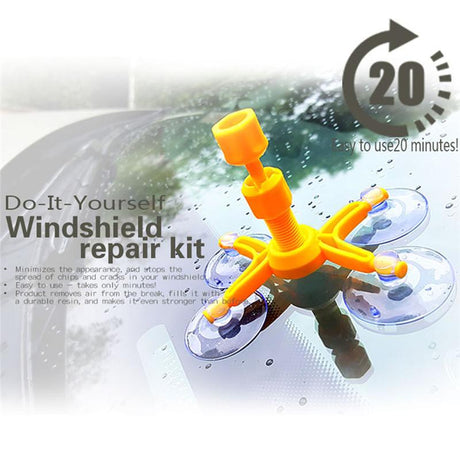 l Car Windshield Repair Tool 1 Set Repair Agent Suction Cup Auto Front Window Repairing Paintless Dent Removal Tools - V.I.P Digital Presence