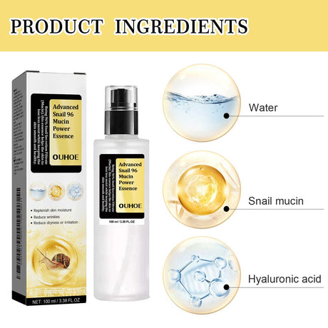 Snail 96 Collagen Power Essence, Repair Skin Barrier Moisturizing And Fading Dark Spots Snail Essence - V.I.P Digital Presence