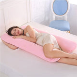 Almohada de embarazo, ropa de cama, almohada de cuerpo entero para embarazadas, cómoda almohada en forma de U, almohadas largas de apoyo para dormir de lado