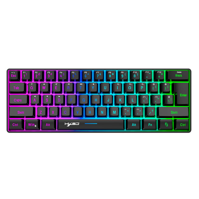 61 key keyboard Bluetooth the third mock examination 2.4G wireless keyboard RGB backlight tablet phone mini keypad - V.I.P Digital Presence