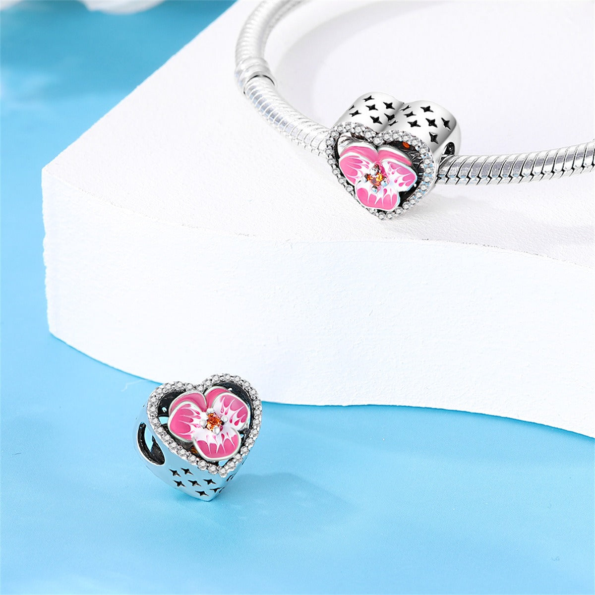 Butterfly flower thread safety bead fixing clip buckle string decoration - V.I.P Digital Presence