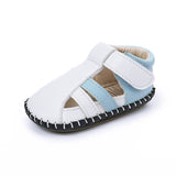 Stitched Baby Sandals Rubber Sole Breathable Foot Anti-Kick Baby Shoes Indoor Toddler Shoes