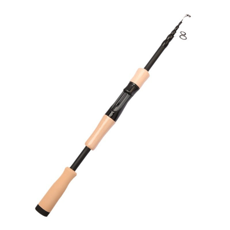 1.5 - 2.4M Telescopic Carbon Fishing Rod Rotary Baitcasting (8 - 25g) with Wooden Handle - V.I.P Digital Presence