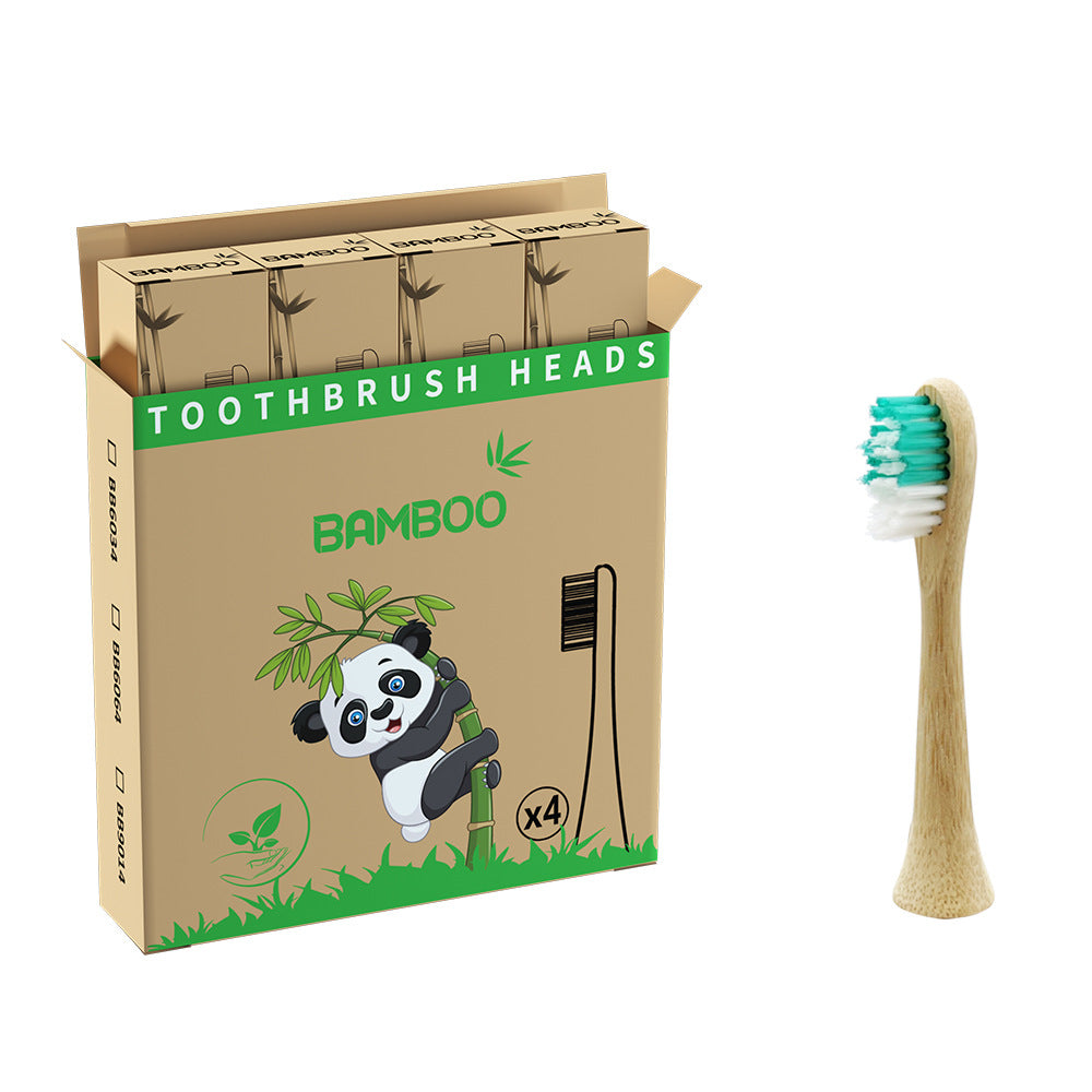 Suitable for Philips electric toothbrush natural bamboo biodegradable bamboo toothbrush head made of bamboo - V.I.P Digital Presence