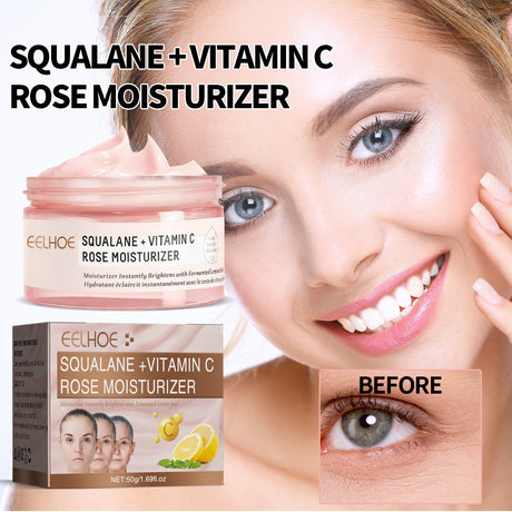 Squalane Vc Rose Moisturizing Cream, Anti Dull Moisturizing Firming Brightening Face Cream - V.I.P Digital Presence