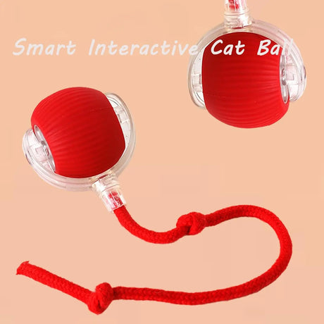 Bite resistant automatic cat teasing ball cat toy ball self fun and stress relieving tool with rope pet supplies jumping ball - V.I.P Digital Presence