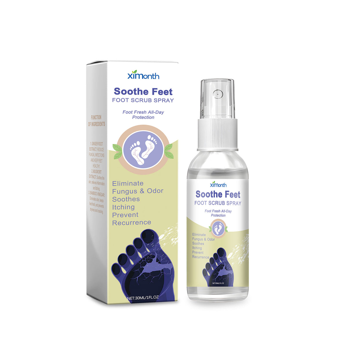 Foot Repair Spray Relieves Dryness, Peeling, Itchy Feet, Removes Dead Skin, Calluses, Moisturizes And Removes Odors - V.I.P Digital Presence