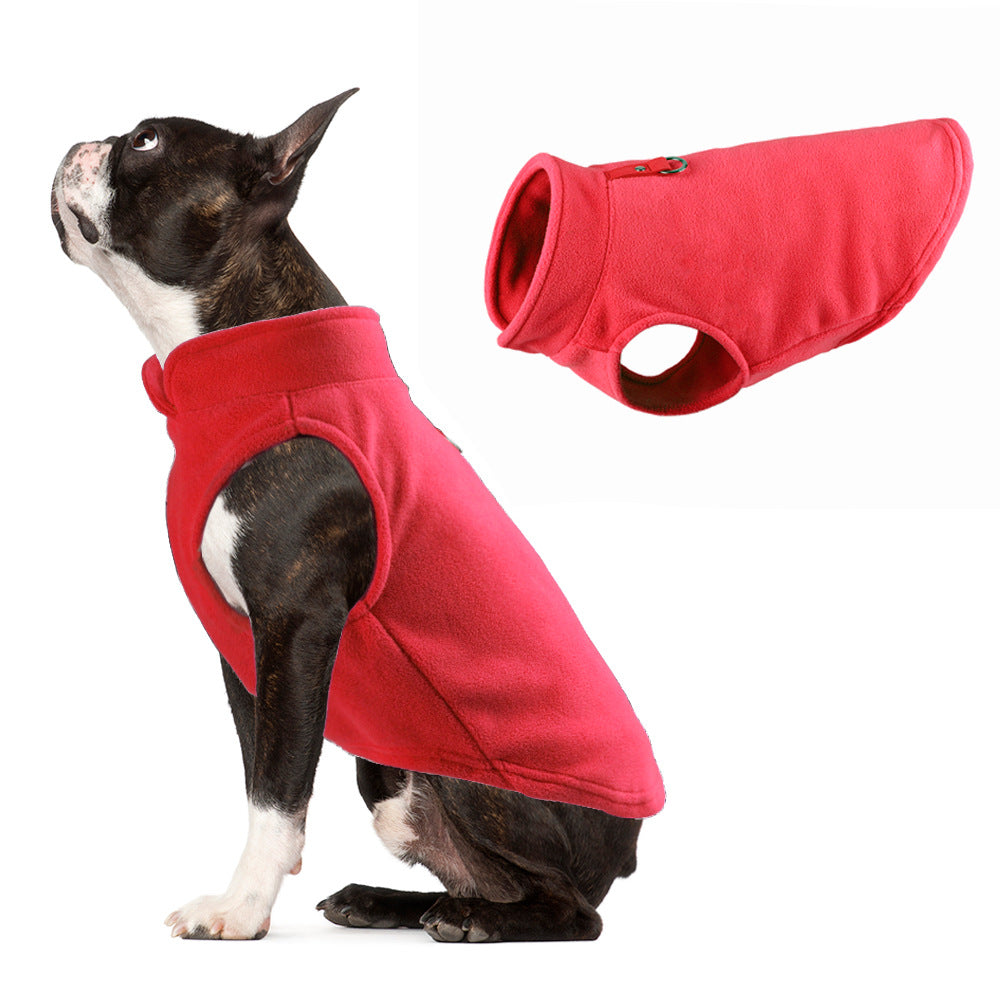 Dog clothing thickened solid color fleece pet dog supplies - V.I.P Digital Presence