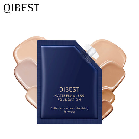 QIBEST Liquid Foundation Long Lasting Makeup Concealer Moisturizing Brightening Matte Portable Volume Repairing Liquid - V.I.P Digital Presence