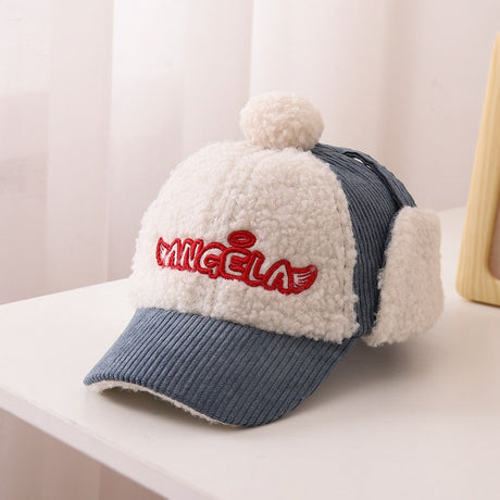 Children's Hat Autumn/Winter Ear Protection Warm Hat Boys' Corduroy Duck Tongue Hat Girls' Winter Fashion Baseball Hat - V.I.P Digital Presence