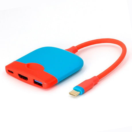 Suitable for Nintendo Type-C three in one docking station Switch portable base high-definition video cable converter - V.I.P Digital Presence