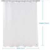 Bathroom Shower Lining Frosted Plastic Extra Long Shower Curtain Liner With Magnet Metal Eyelets Thickened Shower Curtain - V.I.P Digital Presence