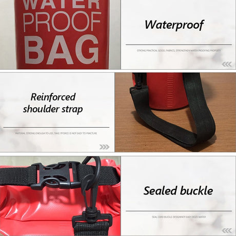 Outdoor Sports Upstream Package Portable PVC Swimming Drifting Storage Bag Single Shoulder Durable Waterproof Bag - V.I.P Digital Presence