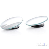 1 pair  360 Degree frameless ultrathin Wide Angle Round Convex Blind Spot mirror for parking Rear view mirror - V.I.P Digital Presence