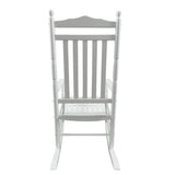 BALCONY PORCH ADULT ROCKING CHAIR   - WHITE