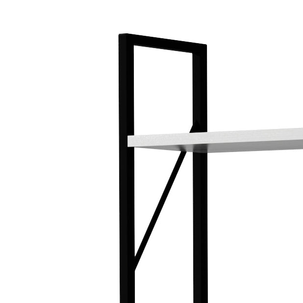 5-Tier Bookshelf, Freestanding White Book Shelf Modern Minimalist Open Display Storage Book Shelves Standing Shelving Unit White - V.I.P Digital Presence