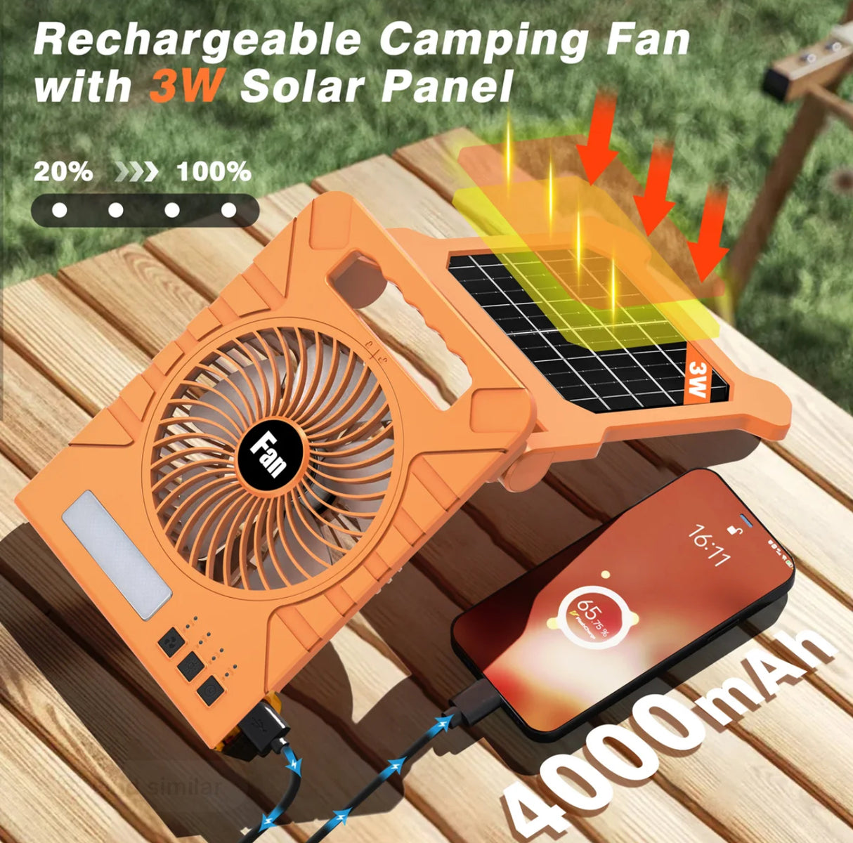 BreezeLite Solar Fan