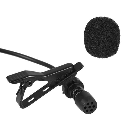 Andoer EY-510A Mini Portable Clip-on Lapel Lavalier Condenser Mic Wired Microphone for iPhone iPad Android Smartphone DSLRCamera - V.I.P Digital Presence