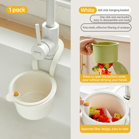 Adjustable Hanging Sink Drain Basket for Kitchen Sink, Food Waste Separator, Filter Basket & Fruit Washing Strainer - V.I.P Digital Presence