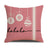 Pink cartoon Christmas linen pillowcase, sofa cushion, home goods pillowcase - V.I.P Digital Presence