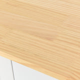 Kitchen Island Cart with Solid Wood Top and Locking Wheels 54.3 Inch Width  (White)