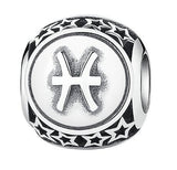 BAMOER 925 Sterling Silver Aquarius Star Sign Zodiac Beads Charms fit Bracelets PSC048 - V.I.P Digital Presence