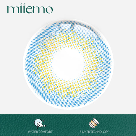 1Pair FDA Certificate Eyes Beautiful Pupil Colorful Girl Cosplay Contact Lenses  PHALAENOPSIS DARK BLUE - V.I.P Digital Presence