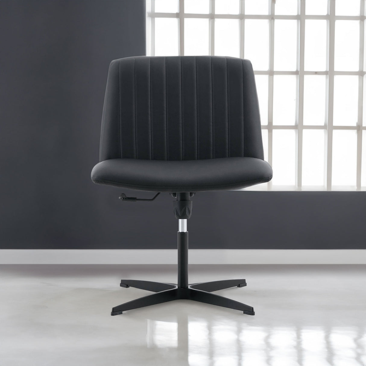 Black High Grade Pu Material. Home Computer Chair Office Chair Adjustable 360 ° Swivel Cushion Chair - V.I.P Digital Presence