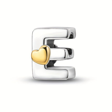 Copper Plated Silver English Letter Pendant Bead Bracelet Necklace Diy - V.I.P Digital Presence