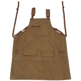Long heavy-duty canvas tool apron, carpenter apron, carpenter 16 ounces, fully adjustable, no need for waxing - V.I.P Digital Presence