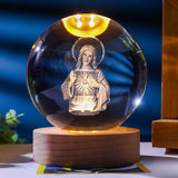 Starry Sky 3D Micro Landscape Crystal Ball Home Desktop Creative Interior Carving White Crystal Ball Ornament Craft Gift product - V.I.P Digital Presence