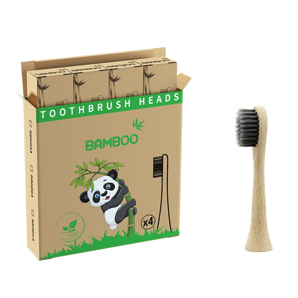 Suitable for Philips electric toothbrush natural bamboo biodegradable bamboo toothbrush head made of bamboo - V.I.P Digital Presence