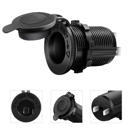 Car Cigarette Lighter Socket 12V-24V Waterproof Plug Power Outlet Adapter for Marine Boat Motorcycle Truck RV ATV with Wire D5 - V.I.P Digital Presence