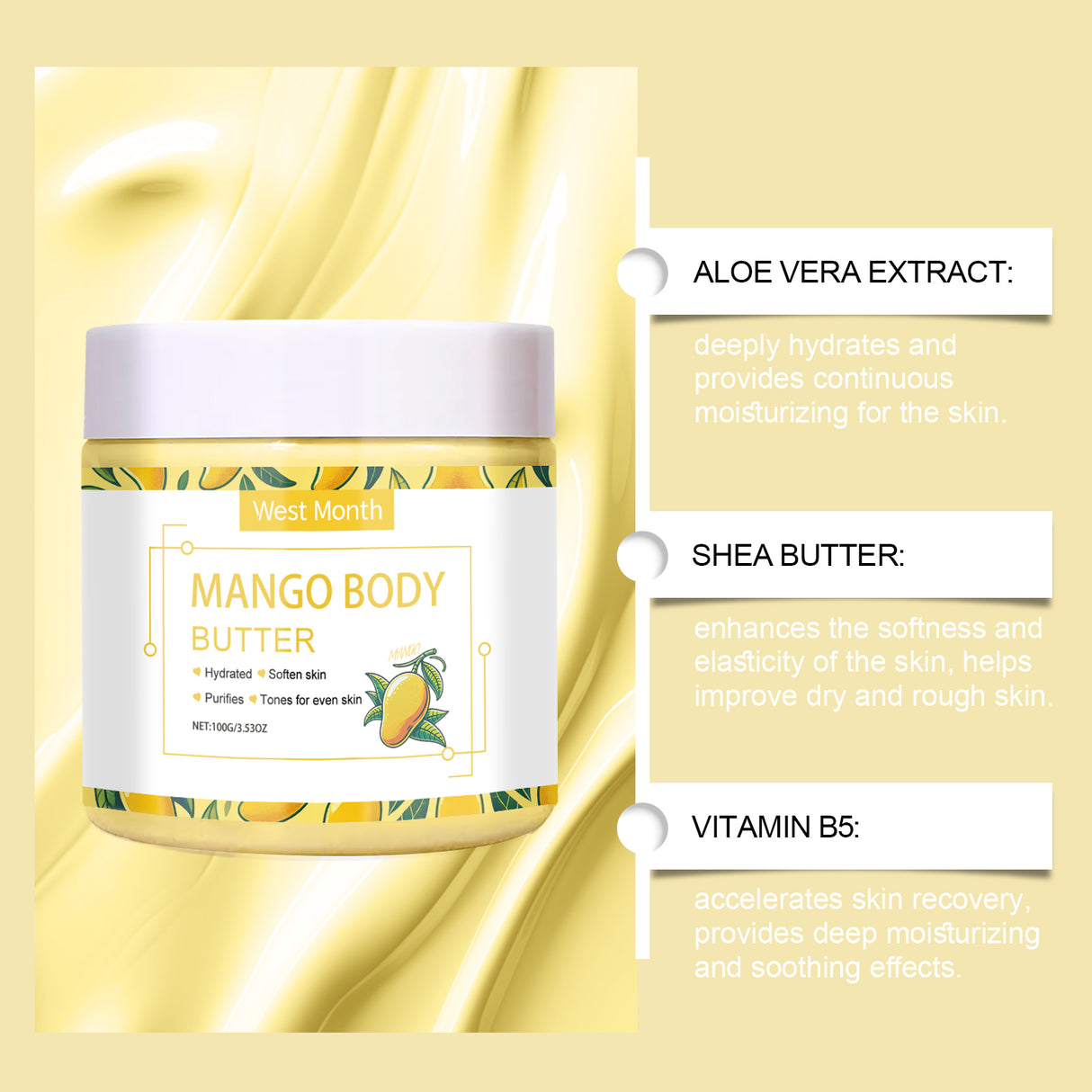 Moisturizing Body Cream Restores Rough, Dull Skin, Moisturizes And Nourishes Skin For A Long Time
