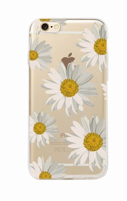 Cute Summer Daisy Sunflower Floral Flower Soft Clear Phone Case Fundas Coque For iPhone 7 7Plus 6 6S 8 8PLUS X XS Max SAMSUNG - V.I.P Digital Presence
