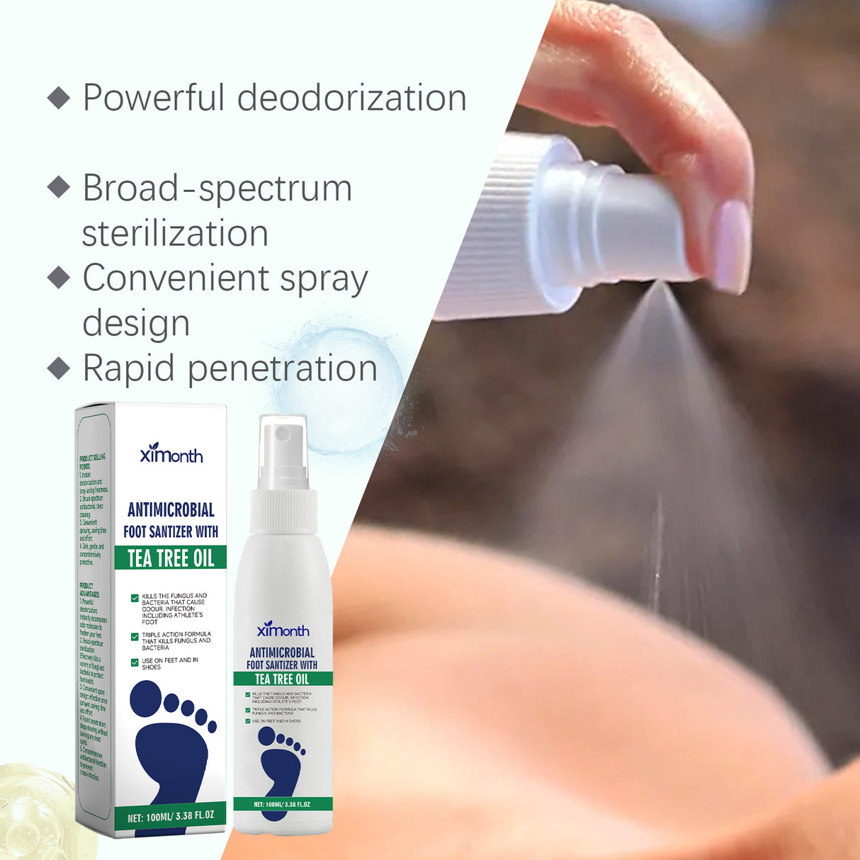 Foot Care Agent Foot Drying Deodorizer Heel Moisturizing Deodorizer - V.I.P Digital Presence
