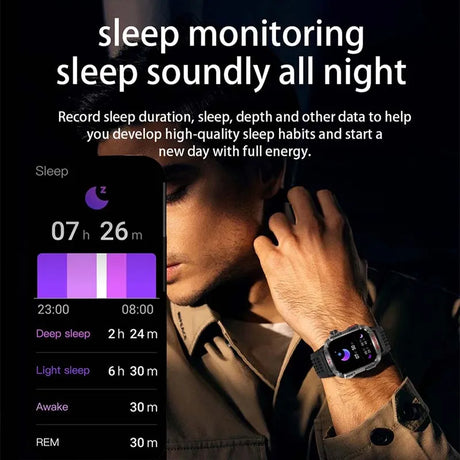 GZYR 2.01" Screen Smart Watch Men Bluetooth Call 600 mAh Sports Waterproof Heart rate Blood Oxygen SmartWatch For Huawei Xiaomi - V.I.P Digital Presence