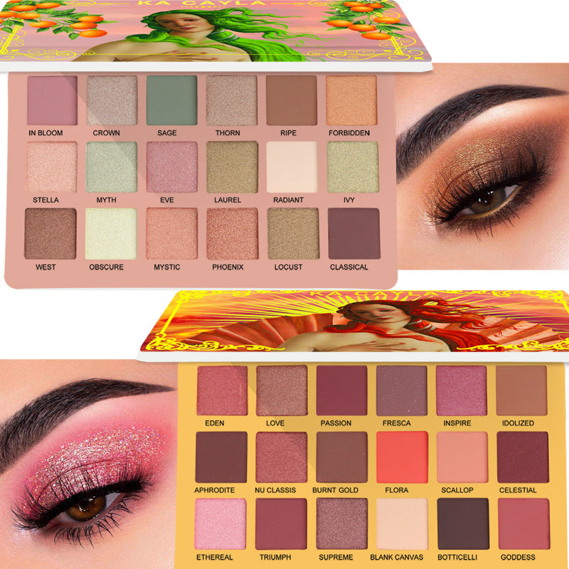 KA CAYLA 18 Shades of EVA Eyeshadow Matte and Metallic Eyeshadow Palette - V.I.P Digital Presence