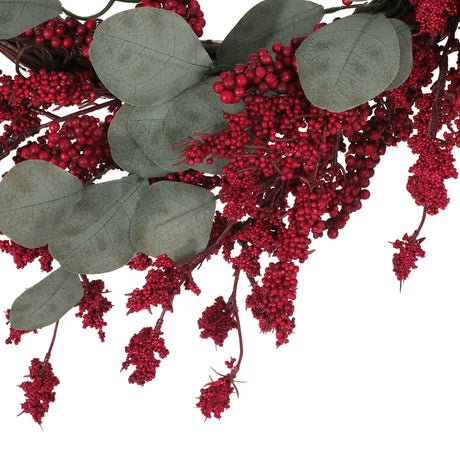 29" EUCALYPTUS/BERRY WREATH - V.I.P Digital Presence