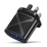 New 3USB+PD fast charging head, US standard, European standard, British standard, PD+3USB multi port charger charging head - V.I.P Digital Presence