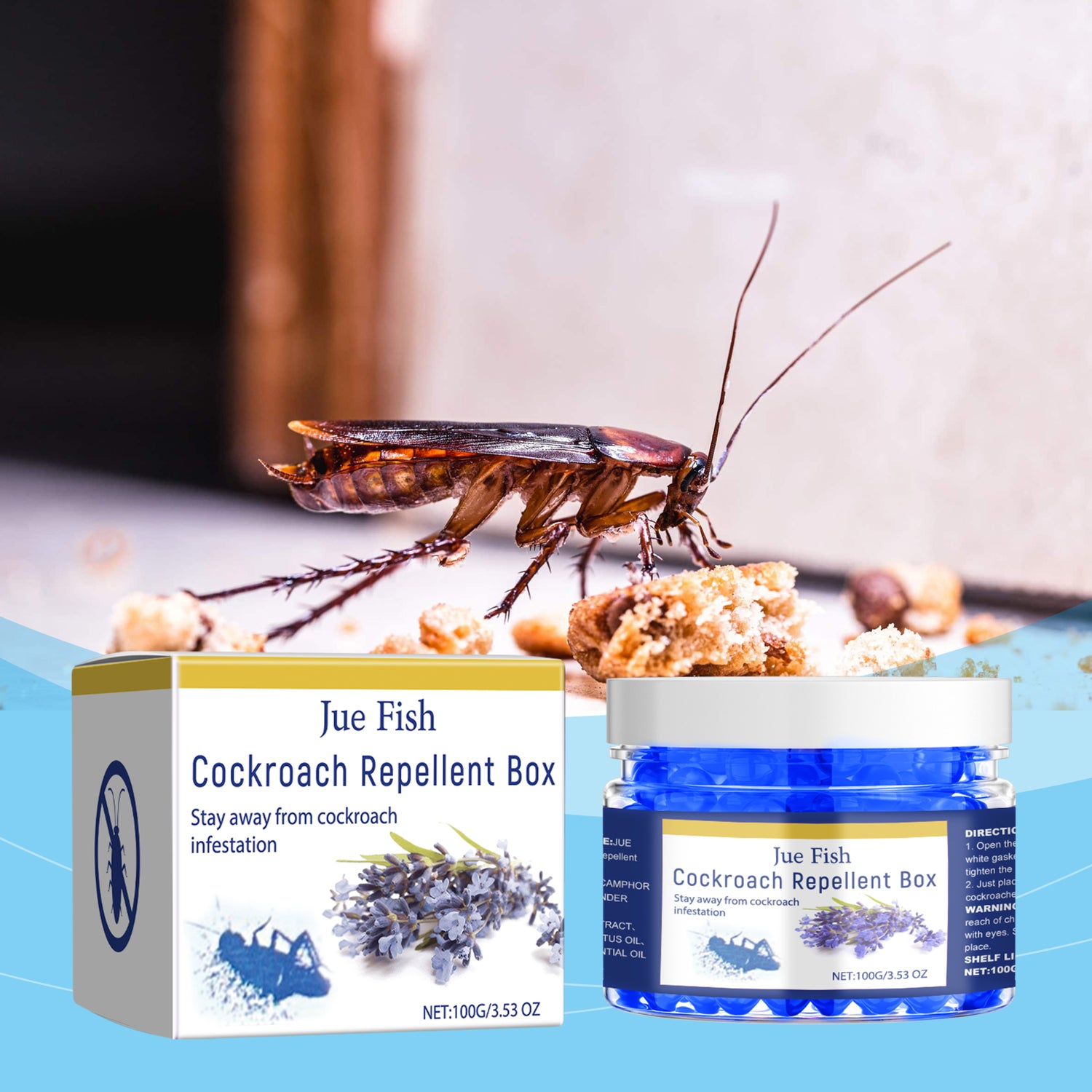 Cockroach Bundle Cockroach Repellent Box, Cockroach Decoy Gel Plant Extract Cockroach R ...