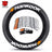 [One-piece set] Tire letter sticker one-piece set One-piece set Suitable for 4 tires No accessories included - V.I.P Digital Presence