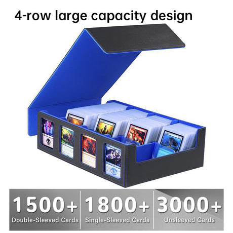 Large-capacity 3000+ Tabletop Game Card Storage Box - Yu-Gi-Oh! & Pokémon Flip-Top Card Case - V.I.P Digital Presence