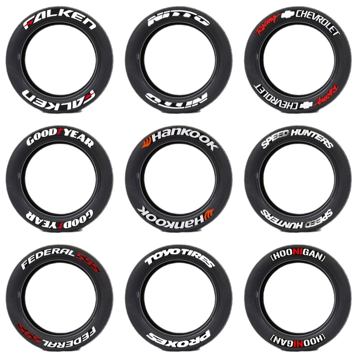 New Connected Car Tire Stickers, Tire Letter Stickers, English Letter 3D Stereoscopic Stickers - V.I.P Digital Presence