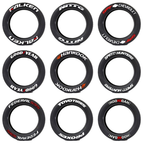 New Connected Car Tire Stickers, Tire Letter Stickers, English Letter 3D Stereoscopic Stickers - V.I.P Digital Presence