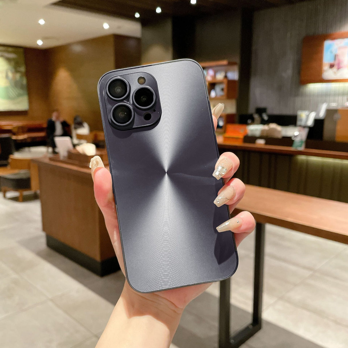 Suitable for iPhone 14 Promax phone case Aurora laser CD pattern Apple 15 new matte 13 all inclusive eye protection - V.I.P Digital Presence