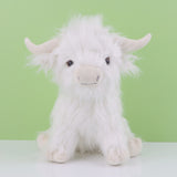 Figura de vaca de pelo largo de imitación de juguete de peluche de vaca de las Tierras Altas de una celebridad de Internet